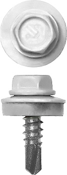 Саморез кровельный по металлу 5,5х25 RAL 9003 (250шт) DAXMER