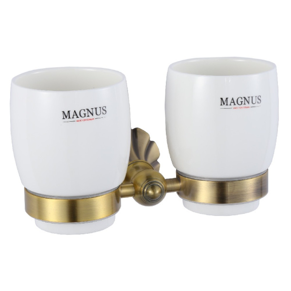 95160 Magnus- Стакан+стакан  с крепл. к стене под БРОНЗУ