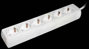 Евроудлинитель REXANT 6 гнезд 3м ПВС 3х1 3.5кВт 13-4044