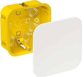 Коробка разветвительная "SCHNEIDER" IMT35161, 100х100х50, г/к, с крышкой, металл. лапки, IP20 (72/1)