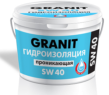 Гидроизоляция проникающая GRANIT SW  40  12 кг (ведро)
