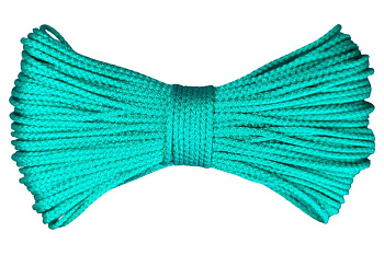 Шнур полипропилен ПП 8-и прядный Ø4мм с сердечником Зеленый в мотках по 15м ВН.ШК