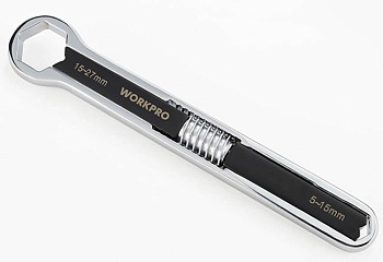 Ключ разводной универсальный "Workpro" (рабочий диапазон 5-27мм) WP272016