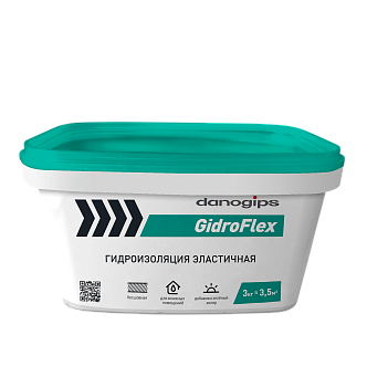 Гидроизоляция Danogips GidroFlex эластичная 3кг (105)