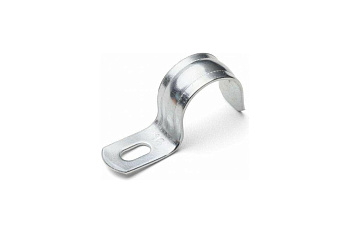 Скоба металлическая однолапковая Ø8-9мм