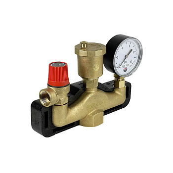 Группа безопасности латунная КЛАССИК в теплоизоляции VALFEX 3 бар (10) (VF.461.0.3P)